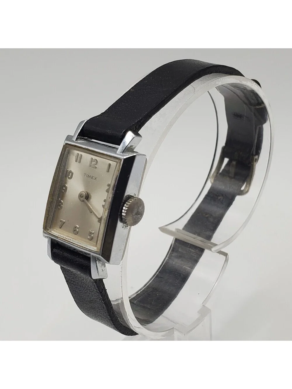 Vintage Timex Mechanical  Watch Rectangle Dial For Parts